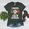 Womens Proud Mom Of a 2024 Senior Class Of 2024 Baseball Mom Women's Heather T-Shirt Heather Forest Womens Proud Mom Of a 2024 Senior Class Of 2024 Baseball Mom Women's Heather T-Shirt Heather Forest