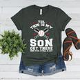 Yes This Is My Son Out Baseball Mom Women's Heather T-Shirt Heather Forest Yes This Is My Son Out Baseball Mom Women's Heather T-Shirt Heather Forest