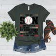 Yes Son Has Practice a Game Baseball Mom Women's Heather T-Shirt Heather Forest