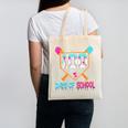 100 Days Of School Baseball Ice Cream Drip 100th Day School Canvas Tote Bag