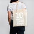 10th Birthday Rookie Of The Year Baseball Double Digit Humor Canvas Tote Bag 10th Birthday Rookie Of The Year Baseball Double Digit Humor Canvas Tote Bag