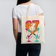 6 7 Ice Cream Drip Baseball Number 67 Player Boy Girl Kids Canvas Tote Bag
