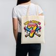 I Was 6 Now I'm 7 Dripping Ice Cream Baseball 67 Drip Canvas Tote Bag