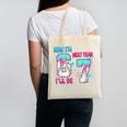 Now Im 6 Next Year I'Ll Be 7 Baseball Ice Cream Drip 67 Meme Canvas Tote Bag