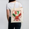67 Baseball Drip Christmas Meme Six Seven Gen Alpha Slang Canvas Tote Bag