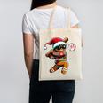 67 Gingerbread Man Playing Baseball Christmas 6 7 Meme Canvas Tote Bag
