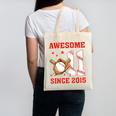 Awesome Since 2015 11 Year Old Boys Bday Baseball Theme Canvas Tote Bag Awesome Since 2015 11 Year Old Boys Bday Baseball Theme Canvas Tote Bag