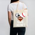 Ball Aunt Heart Football Baseball Hockey Game Day Canvas Tote Bag