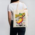 Banana Baseball Cartoon Cool Sports Kids Teens Canvas Tote Bag