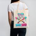 Baseball 10 Year Old Ice Cream Drip 10th Bday Double Digits Canvas Tote Bag Baseball 10 Year Old Ice Cream Drip 10th Bday Double Digits Canvas Tote Bag