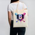 Baseball 8 Year Old Ice Cream Drip 8th Birthday Party Canvas Tote Bag Baseball 8 Year Old Ice Cream Drip 8th Birthday Party Canvas Tote Bag