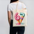 Baseball Drip Ice Cream 67 Canvas Tote Bag