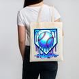 Baseball Drip Ice Cream Blue Glow Melt Ball Graphic Canvas Tote Bag Baseball Drip Ice Cream Blue Glow Melt Ball Graphic Canvas Tote Bag
