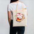 Baseball Drip Ice Cream Coquette Pink Bow Baseball Player Canvas Tote Bag