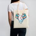 Baseball Drip Ice Cream Strong Character Canvas Tote Bag