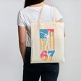 Baseball Drip USA Flag 67 Player 67th Birthday Ice Cream 67 Canvas Tote Bag