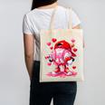 Baseball Drip Valentine Sports Vday Ice Cream Drip Heart Canvas Tote Bag