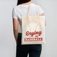Baseball Game Day There Is No Crying In Baseball Canvas Tote Bag