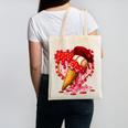 Baseball Heart Valentine Baseball Ice Cream Drip Boys Girls Canvas Tote Bag Baseball Heart Valentine Baseball Ice Cream Drip Boys Girls Canvas Tote Bag