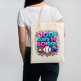 Baseball Ice Cream Drip 100 Days Of School Student Teacher Canvas Tote Bag