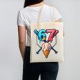 Baseball Ice Cream Drip 67 Six Seven Gen Alpha Slang Meme Canvas Tote Bag