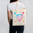 Baseball Ice Cream Drip Number 67 Player 67th Birthday 67 Canvas Tote Bag