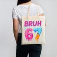 Baseball Ice Cream Drip Number 67 Player Or 67th Birthday Canvas Tote Bag Baseball Ice Cream Drip Number 67 Player Or 67th Birthday Canvas Tote Bag