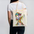 Baseball Ice Cream Dripping Dabbing Baseball Drip Canvas Tote Bag Baseball Ice Cream Dripping Dabbing Baseball Drip Canvas Tote Bag
