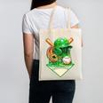 Baseball Life Style Ice Cream Drip Green Premium Tri-Blend Canvas Tote Bag