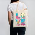Baseball Love Drip Ice Cream Colorful Baseball Canvas Tote Bag