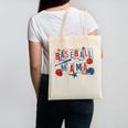 Baseball Mama Mom Mother Vintage Game Day Canvas Tote Bag