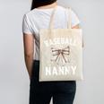 Baseball Nanny Baseball Coquette Bow Canvas Tote Bag Baseball Nanny Baseball Coquette Bow Canvas Tote Bag