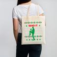 Baseball Player Christmas Pajama Send It Xmas PJs Boys Canvas Tote Bag
