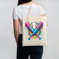 Baseball Player Ice Cream Drip Canvas Tote Bag
