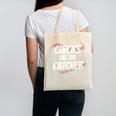 Baseball Seams Chicks Dig The Catcher Canvas Tote Bag Baseball Seams Chicks Dig The Catcher Canvas Tote Bag