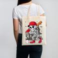 Baseball Skeleton Halloween Playing Canvas Tote Bag Baseball Skeleton Halloween Playing Canvas Tote Bag