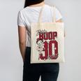 Betty Boop Baseball Logo Jersey With Stars Cute Cartoon Canvas Tote Bag Betty Boop Baseball Logo Jersey With Stars Cute Cartoon Canvas Tote Bag