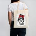 Bleached Tia Life Soccer Messy Bun Baseball Game Day Canvas Tote Bag Bleached Tia Life Soccer Messy Bun Baseball Game Day Canvas Tote Bag