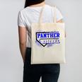Blue Panther Baseball Home Plate Game Day Mascot Panther Canvas Tote Bag