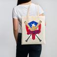 Boricua Puerto Rico Baseball Coqui Frog Pava Hat Fan Canvas Tote Bag