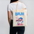 Bruh I'm 7 Baseball Ice Cream Drip It's My 7th Birthday Canvas Tote Bag