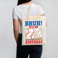 Bruh It's My 2nd Birthday Boy Baseball Themed Party Canvas Tote Bag Bruh It's My 2nd Birthday Boy Baseball Themed Party Canvas Tote Bag