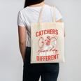 Catchers Are Built Different Baseball Catcher Canvas Tote Bag