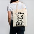 Christian Baseball Philippians 4 Canvas Tote Bag