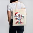 Christmas Baseball Ice Cream Dripping Santa Baseball Drip Canvas Tote Bag Christmas Baseball Ice Cream Dripping Santa Baseball Drip Canvas Tote Bag