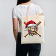 Christmas Baseball Pajama Santa For Men Boys Girls Kids Xmas Canvas Tote Bag