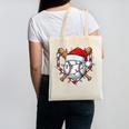 Christmas Baseball Santa Hat For Baseball Players Fans Canvas Tote Bag Christmas Baseball Santa Hat For Baseball Players Fans Canvas Tote Bag