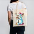 Christmas Baseball Snowman Drip For Boys Men Girls Women Canvas Tote Bag
