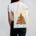Christmas Baseball Tree Lights Xmas Canvas Tote Bag Christmas Baseball Tree Lights Xmas Canvas Tote Bag