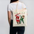 Christmas Santa Baseball Ugly Sweater Canvas Tote Bag